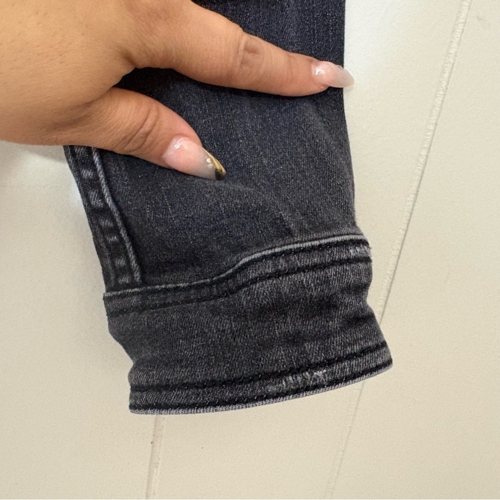 Pilcro & The Letterpress Cora Denim Jacket XS Black Classic Boyfriend Fit - Picture 6 of 12